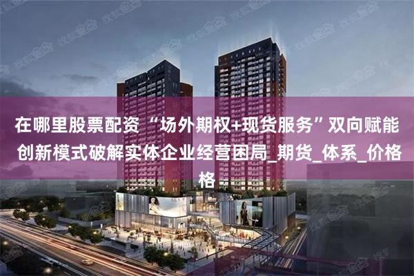 在哪里股票配资 “场外期权+现货服务”双向赋能 创新模式破解实体企业经营困局_期货_体系_价格