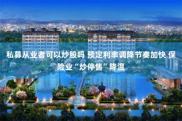 私募从业者可以炒股吗 预定利率调降节奏加快 保险业“炒停售”降温