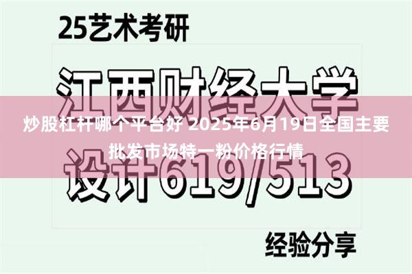 炒股杠杆哪个平台好 2025年6月19日全国主要批发市场特一粉价格行情