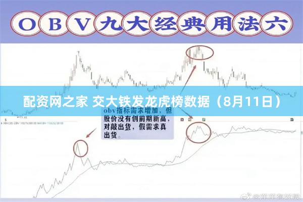 配资网之家 交大铁发龙虎榜数据（8月11日）
